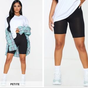 PrettyLittleThing Black Biker Shorts